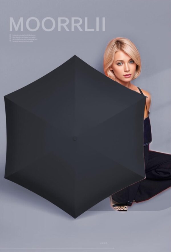 Travel Mini Umbrella for Purse With Case - Small Compact UV Protection Sun-Lightweight Tiny Pocket Umbrella for Women, Girls - Image 3