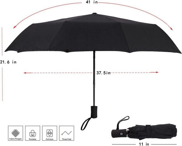 SY COMPACT Travel Umbrella Windproof Automatic Umbrellas-Factory Outlet umbrella - Image 3