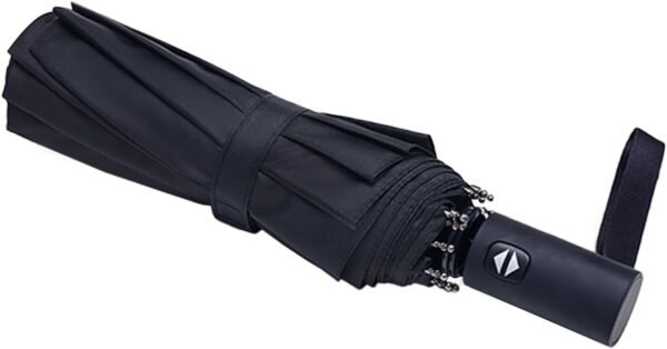 Travel Essentials Umbrella Windproof Compact Collapsible Light, Automatic, Strong and Portable, Wind Resistant Folding Small Umbrella for Rain