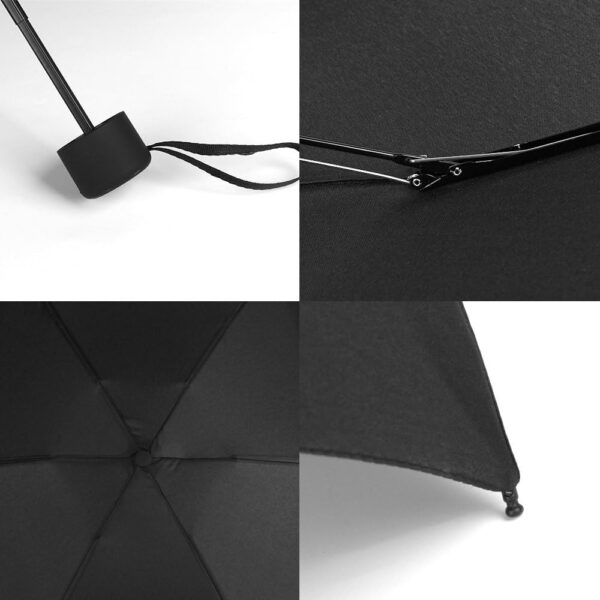 Small Mini Umbrella with Case by GAOYAINIG Light Compact Design Perfect for Travel Lightweight Portable Parasol Outdoor Sun&Rain Umbrellas Black, 34 Inches - Image 6