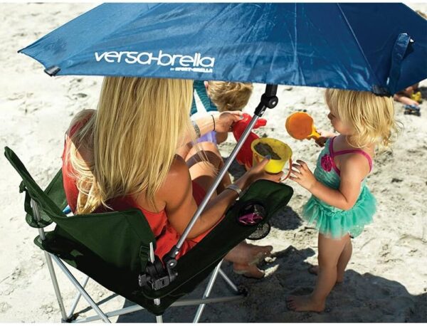 Versa-Brella UPF 50+ Personal Sun Shade - Portable Umbrella for Sports & Outdoors - Secure Clamp, 360-Degree Swivel Adjustable Position for Maximum Sun Protection - Compact with Carry Case - Image 2