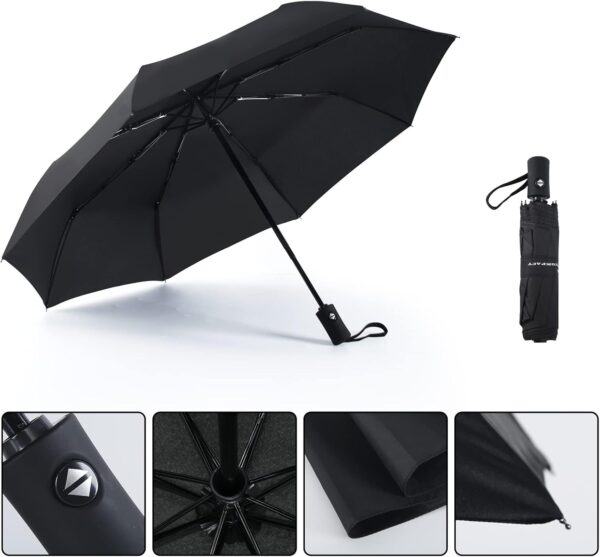 SY COMPACT Travel Umbrella Windproof Automatic Umbrellas-Factory Outlet umbrella - Image 2