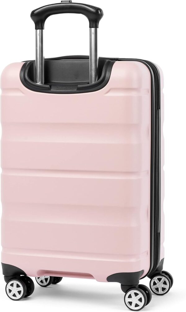 Travelpro Runway 2 Piece Luggage Set, Carry-on & Convertible Medium to Large 28-Inch Check-in Hardside Expandable Luggage, 8 Spinner Wheels, TSA Lock, Hardshell Suitcase, Powder Pink - Image 3
