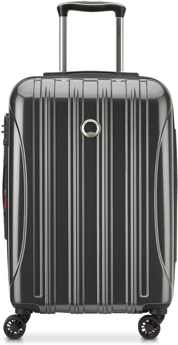 DELSEY PARIS Helium Aero Hardside Expandable Luggage with Spinner Wheels, Brushed Charcoal, 2-Piece Set (21/25) - Image 2