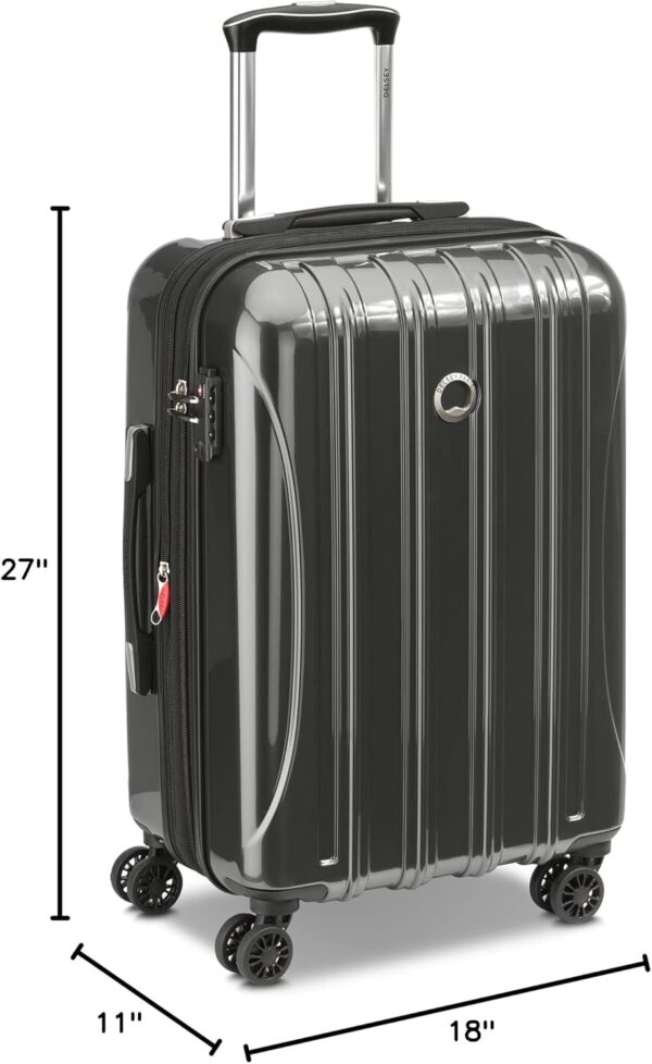 DELSEY PARIS Helium Aero Hardside Expandable Luggage with Spinner Wheels, Brushed Charcoal, 2-Piece Set (21/25) - Image 10