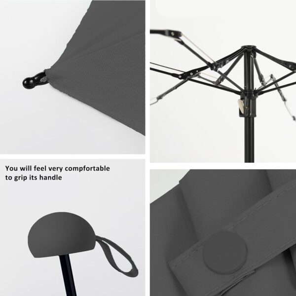 BAODINI Travel Mini Umbrella for Purse With Case Small Compact UV Sun Protection Sun Lightweight Tiny Pocket Umbrella for Women Kids and Men - Image 6