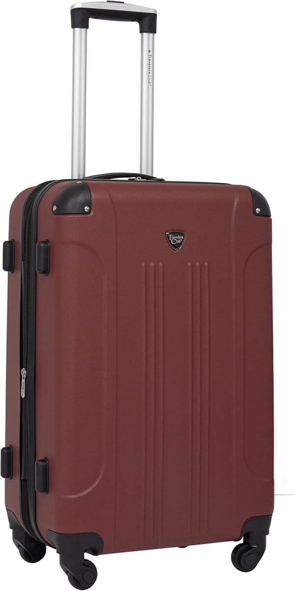Travelers Club Chicago Hardside Expandable Spinner Luggage, Apple Butter, 3 Piece Set - Image 11