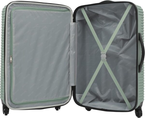 kensie Women's Hillsboro Luggage & Travel Bags, Green Granite, 4 Piece Set - Image 5