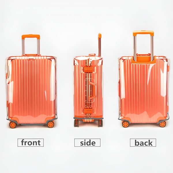 20/24/28 Inch Thicken Transparent Luggage Cover Suitcase Protector Waterproof PVC Full Clear Cover Travel Suitcase Set Full Clear 20 24 28 inch - Image 7