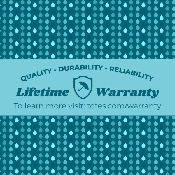 Totes Folding Golf Umbrella Water Repellant, Auto Open/Close, UV Sun Protection, 54-Inch, Black - Image 2