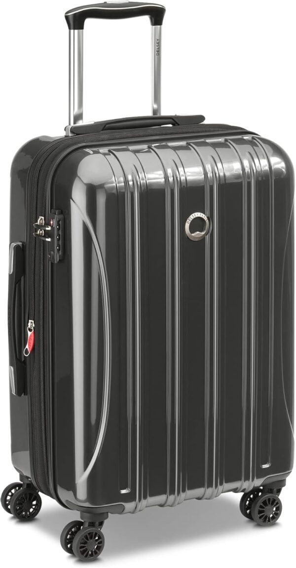 DELSEY PARIS Helium Aero Hardside Expandable Luggage with Spinner Wheels, Brushed Charcoal, 2-Piece Set (21/25) - Image 3