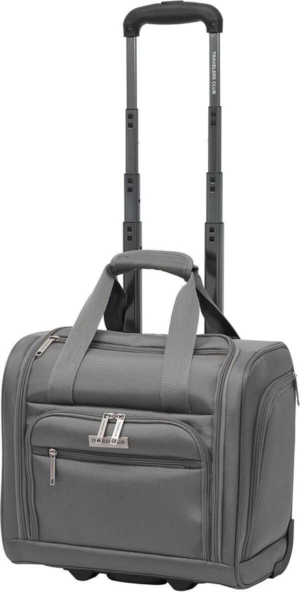Travelers Club Riddock Luggage and Travel Accessories, Charcoal, 14-Piece Set - Image 13