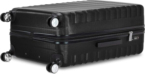 Amazon Basics 2 Piece Set (20", 28") With TSA Locks, Hardshell Suitcases With Four Multi-directional Wheels, Expandable For Up to 25% More Space, With Scratch-Resistant Surface, Black - Image 3
