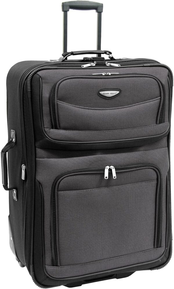 Travel Select Amsterdam Expandable Rolling Upright Luggage, Gray, 4-Piece Set - Image 2