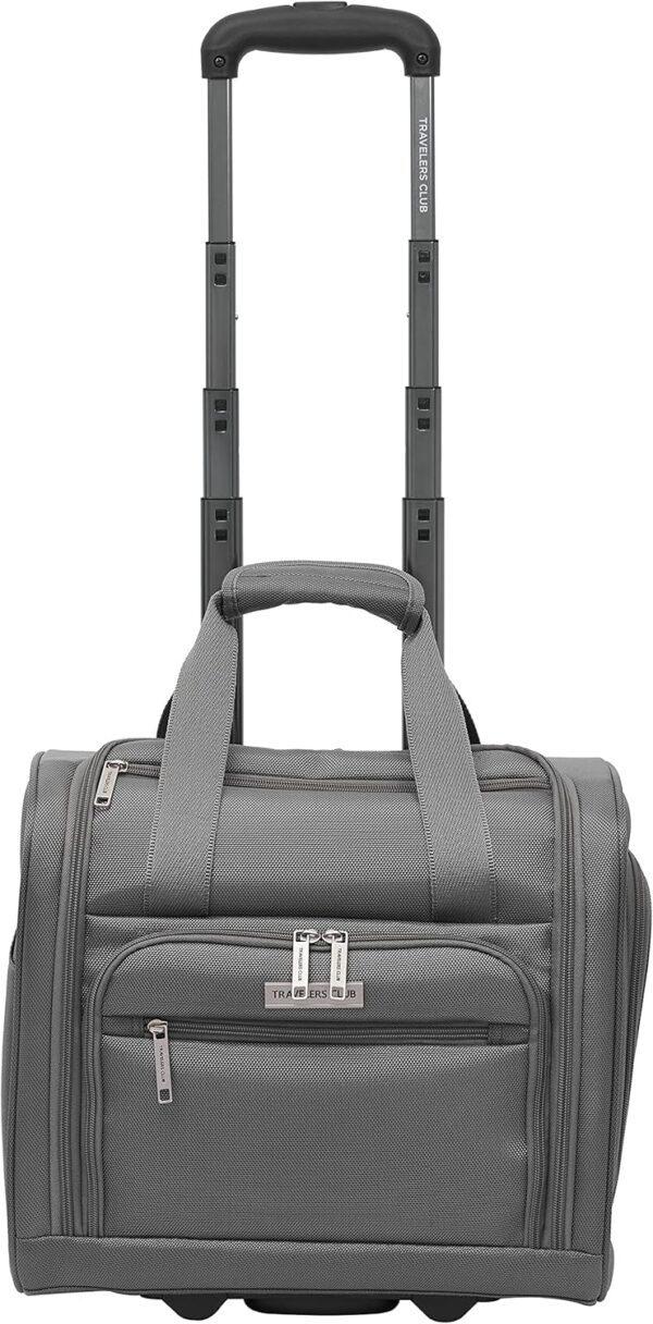 Travelers Club Riddock Luggage and Travel Accessories, Charcoal, 14-Piece Set - Image 3