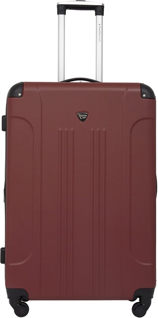Travelers Club Chicago Hardside Expandable Spinner Luggage, Apple Butter, 3 Piece Set - Image 2