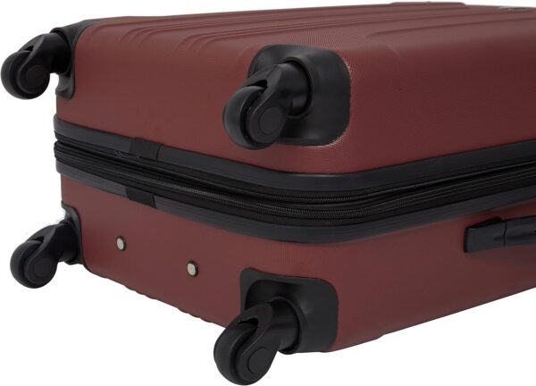 Travelers Club Chicago Hardside Expandable Spinner Luggage, Apple Butter, 3 Piece Set - Image 8