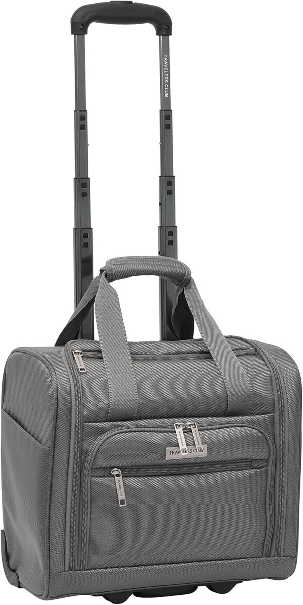 Travelers Club Riddock Luggage and Travel Accessories, Charcoal, 14-Piece Set - Image 4