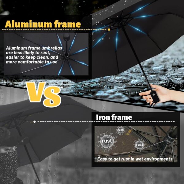 SY COMPACT Travel Umbrella Windproof Automatic Umbrellas-Factory Outlet umbrella - Image 5