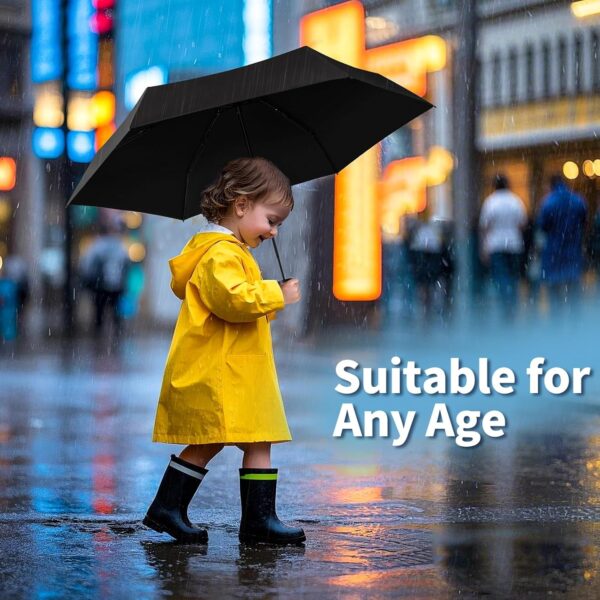 Yoobure Small Mini Umbrella with Case Light Compact Design Perfect for Travel Lightweight Portable Parasol Outdoor Sun&Rain Umbrellas - Image 5