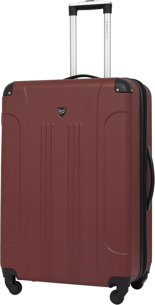 Travelers Club Chicago Hardside Expandable Spinner Luggage, Apple Butter, 3 Piece Set - Image 9