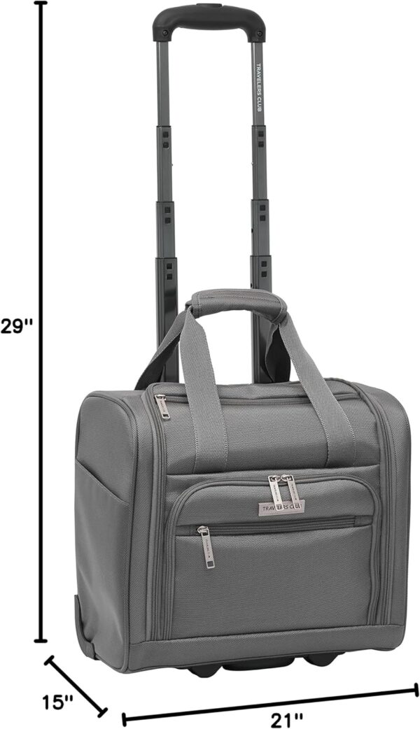 Travelers Club Riddock Luggage and Travel Accessories, Charcoal, 14-Piece Set - Image 16