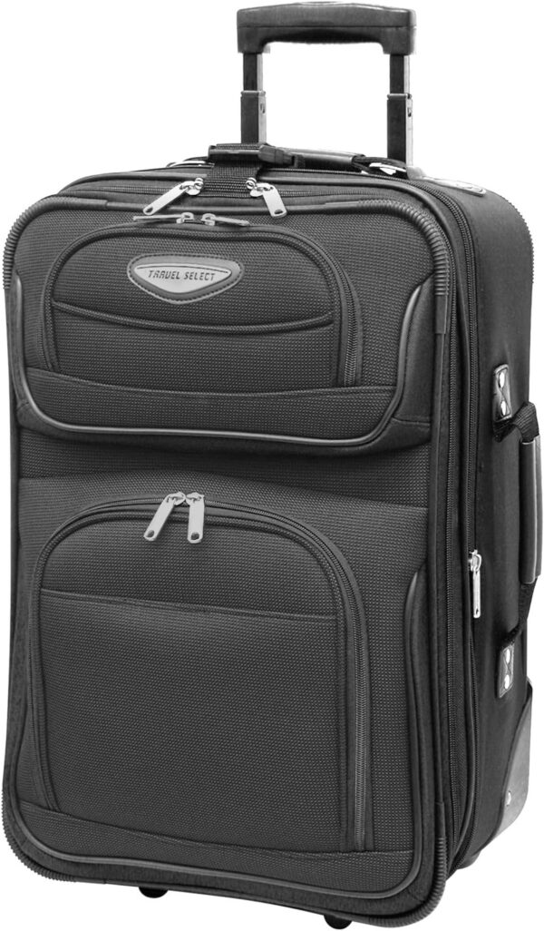 Travel Select Amsterdam Expandable Rolling Upright Luggage, Gray, 4-Piece Set - Image 5