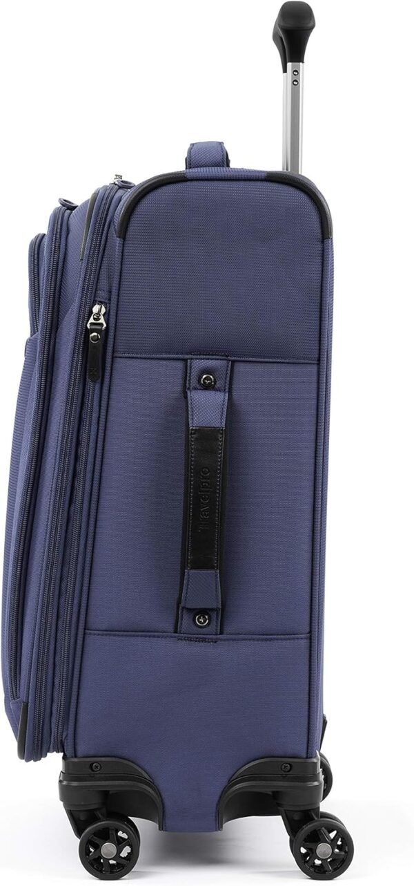 Travelpro Tourlite Softside 2-Piece Set, Expandable Luggage with 4 Spinner Wheels, Lightweight Suitcase, 21" Carry-On, 25" Checked Medium, Blue - Image 4