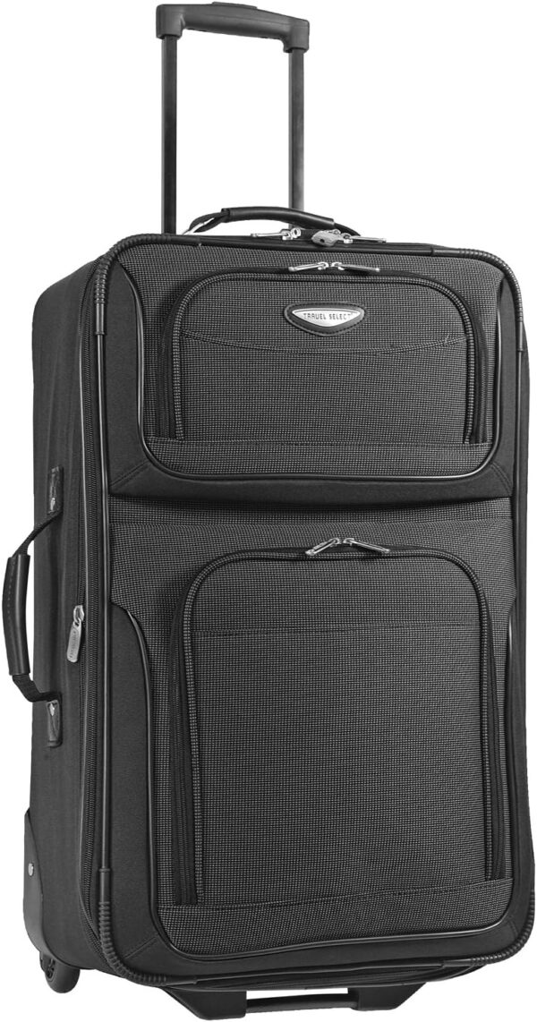 Travel Select Amsterdam Expandable Rolling Upright Luggage, Gray, 4-Piece Set - Image 4