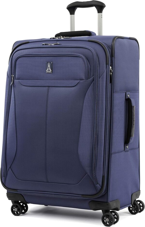 Travelpro Tourlite Softside 2-Piece Set, Expandable Luggage with 4 Spinner Wheels, Lightweight Suitcase, 21" Carry-On, 25" Checked Medium, Blue - Image 6