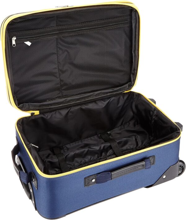 Rockland Fashion Softside Upright Luggage Set, Navy, 2-Piece (14/19) - Image 5