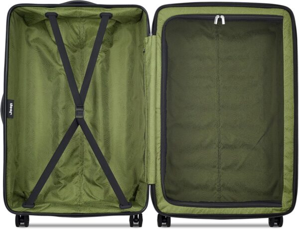 Jeep JH004C Hardside Expandable Luggage with Spinner Wheels, Beige, 2 Piece Set 20/28 Inch - Image 4
