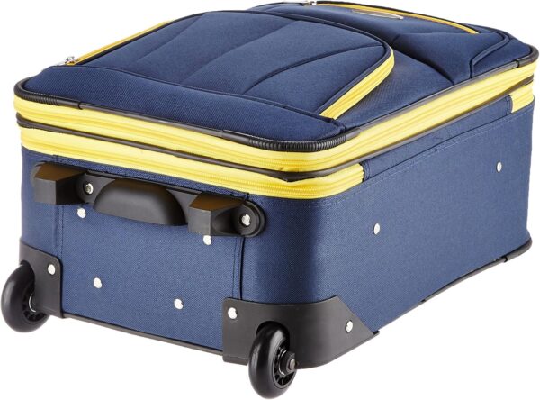 Rockland Fashion Softside Upright Luggage Set, Navy, 2-Piece (14/19) - Image 4