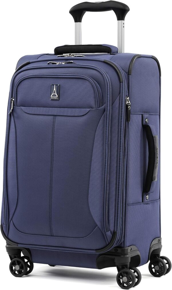 Travelpro Tourlite Softside 2-Piece Set, Expandable Luggage with 4 Spinner Wheels, Lightweight Suitcase, 21" Carry-On, 25" Checked Medium, Blue - Image 2