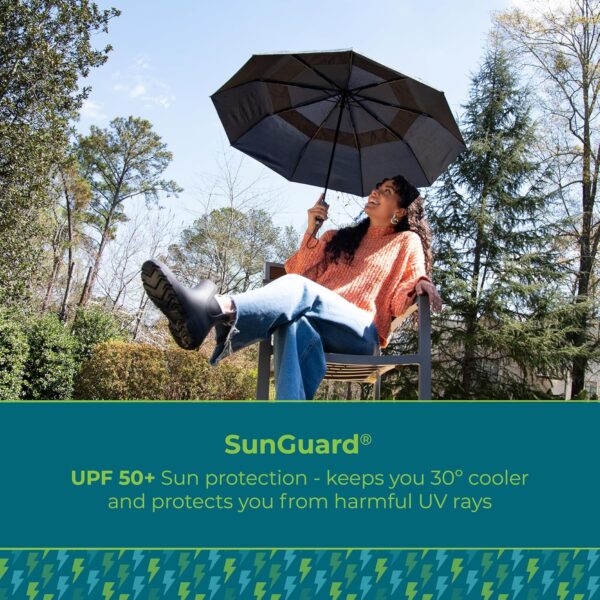 totes Men's and Women's Ultimate Folding Umbrella with Auto Open Close Windproof Sun Protection - Image 6