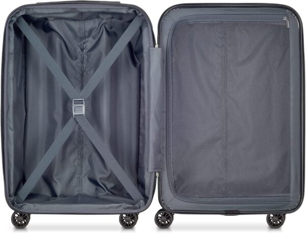 DELSEY PARIS Helium Aero Hardside Expandable Luggage with Spinner Wheels, Brushed Charcoal, 2-Piece Set (21/25) - Image 8