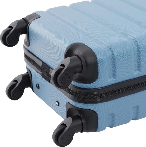 Wrangler Hardside Spinner Carry-On Luggage, Blue Heaven, 22-Inch - Image 6