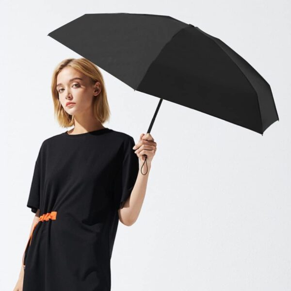 ESUFEIR Travel Sun Rain Umbrella With Case - Compact UV Protection for Walking, Lightweight & Portable Windproof Parasol for Women and Men - Image 7