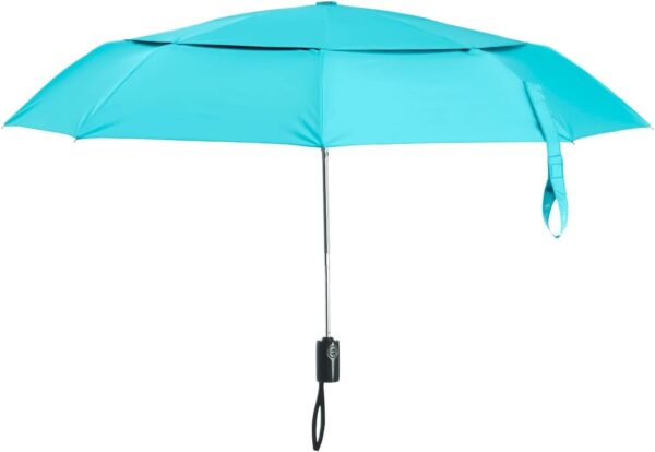 Coolibar UPF 50+ 42 Inch Sodalis Travel Umbrella - Sun Protective (One Size- Coolibar Blue) - Image 2