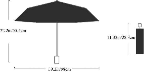 Kids Folding Umbrella- Automatic Open- Cartoon- UV Protection- Travel Umbrella Compact Windproof for Girls Boys Women - Image 2