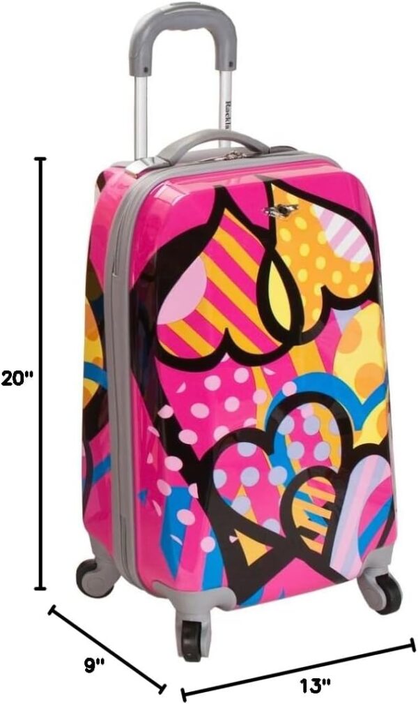 Rockland Vision Hardside Spinner Wheel Luggage, Assorted/Multicolor, Carry-On 20-Inch - Image 3