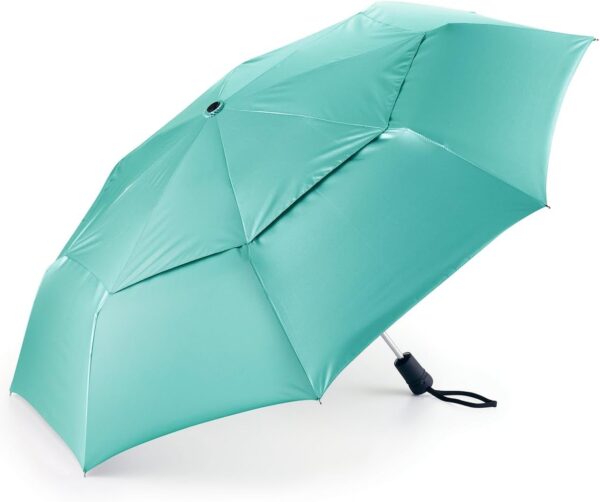 Coolibar UPF 50+ 42 Inch Sodalis Travel Umbrella - Sun Protective (One Size- Coolibar Blue)