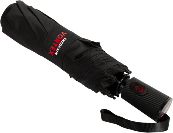 ShedRain Vortex Automatic Compact Folding Windproof Travel Umbrella – Push Button Open & Close - Rain & Windproof Vented Double Canopy – Protect from Rain, Sun & Wind - Wind Tunnel Tested to 75 mph - Image 8