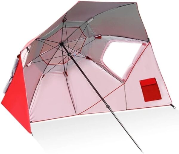 Sport-Brella Super-Brella SPF 50+ Sun and Rain Canopy Umbrella for Camping, Beach and Sports Events (8-Foot, Blue) - Image 2