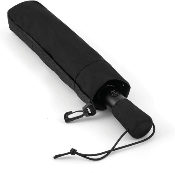 ShedRain WindPro - Vented Auto Open Auto Close Portable Compact Travel Umbrella for Rain and Wind with Teflon, Black - Image 4