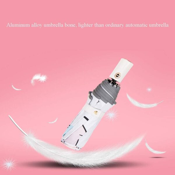 Kids Automatic Open Cartoon Waterproof and UV-resistant Travel Umbrella - Compact Umbrellas for Girls and Boys - Image 8