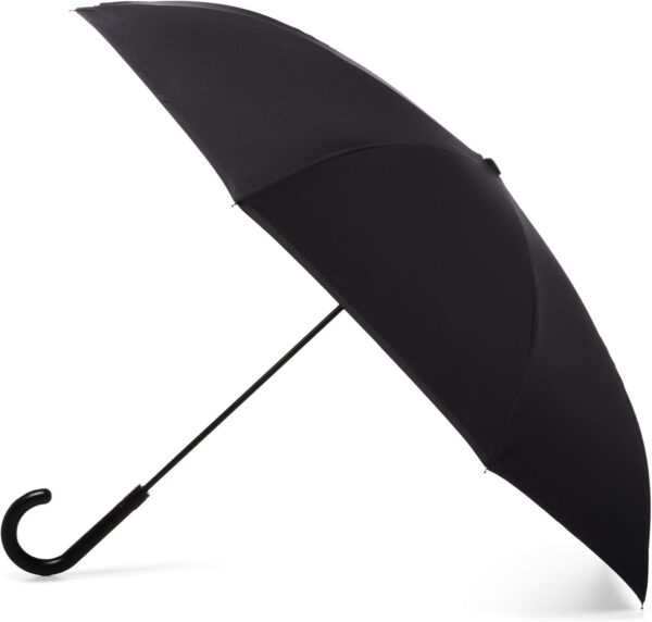 Totes InBrella - Reverse Close Umbrella with Invisible Water Repellent Coating - Auto Close, Inverted, Dripless, and Stormproof for Rainy Weather - Image 5