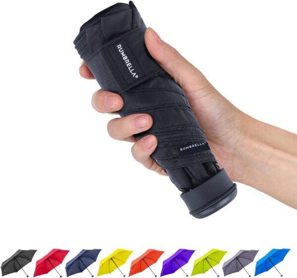 RUMBRELLA UV Travel Umbrella with Shopping Bag Mini Umbrella Fast Dry and Ultra Lightweight