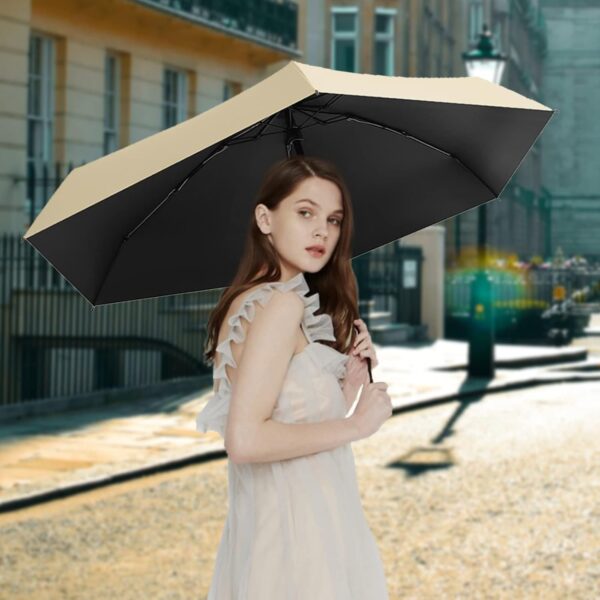 Compact Mini Travel Umbrella - Lightweight, Portable, and Windproof Sun & Rain Umbrella with 99% UV Protection - Perfect for Women, Men, and Kids on-the-go - Image 6
