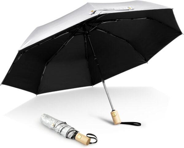 G4Free UPF 50+ UV Protection Travel Sun Umbrella Compact 42 Inch Small UV Blocking SPF Umbrella Auto Open Close - Image 9